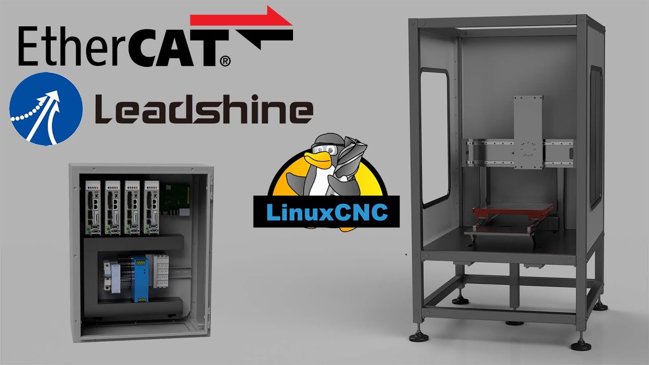 На этот раз LinuxCNC EtherCAT по-настоящему — новый шкаф управления и сервоприводы Leadshine