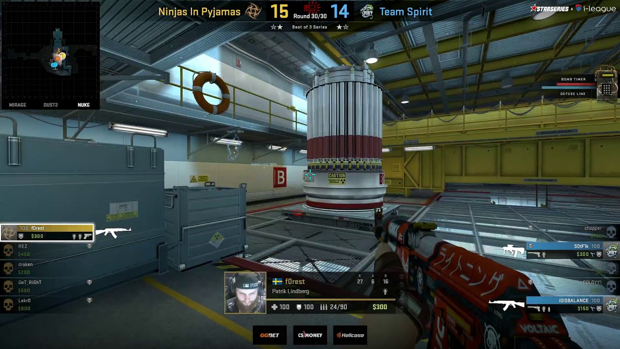 f0rest 1v2 to save NiP