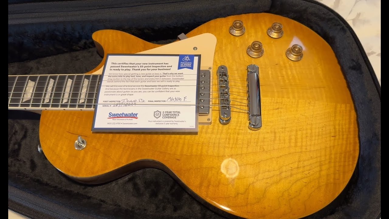 Gibson Les Paul Studio Session Honey Burst guitar Unboxing and First Look