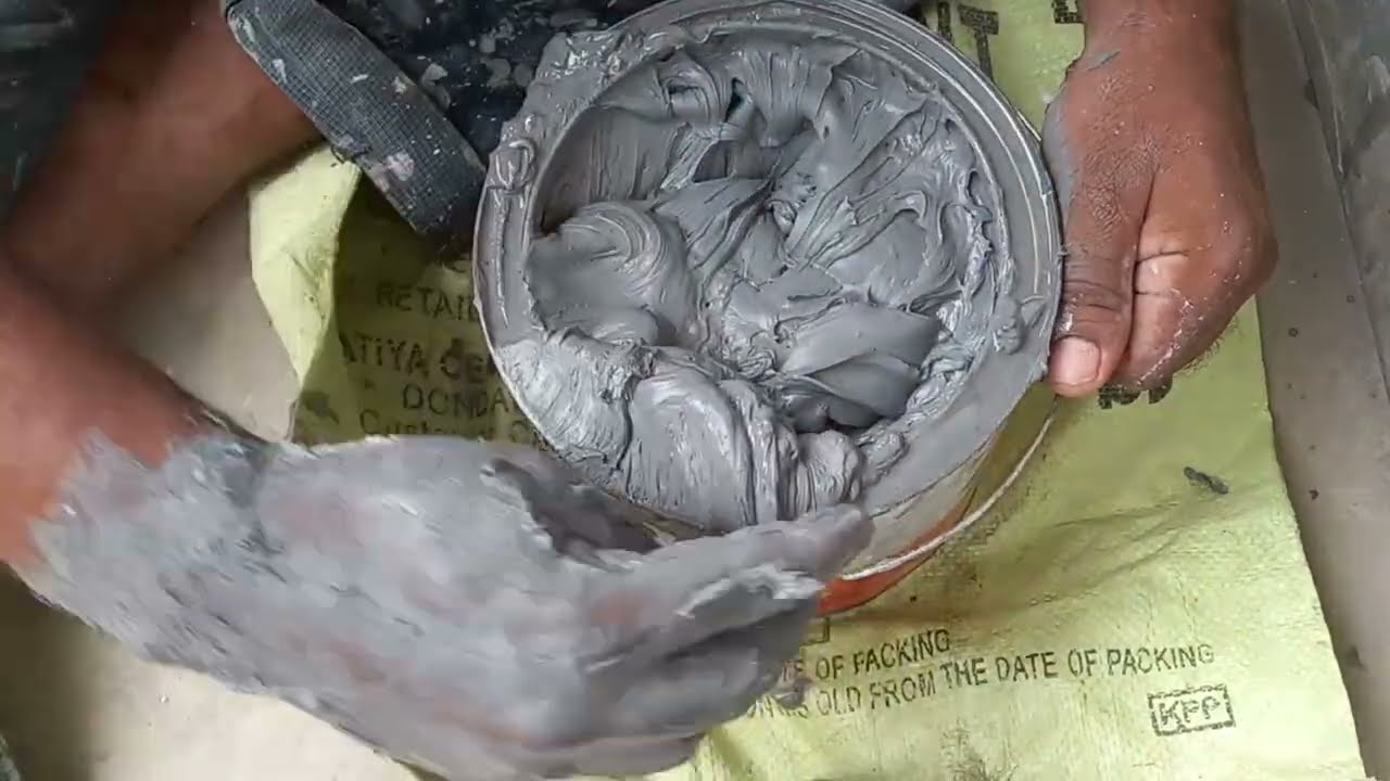 how to mixing the oil makku/how to mixing the gray puttty#oilmakku#grayputty
