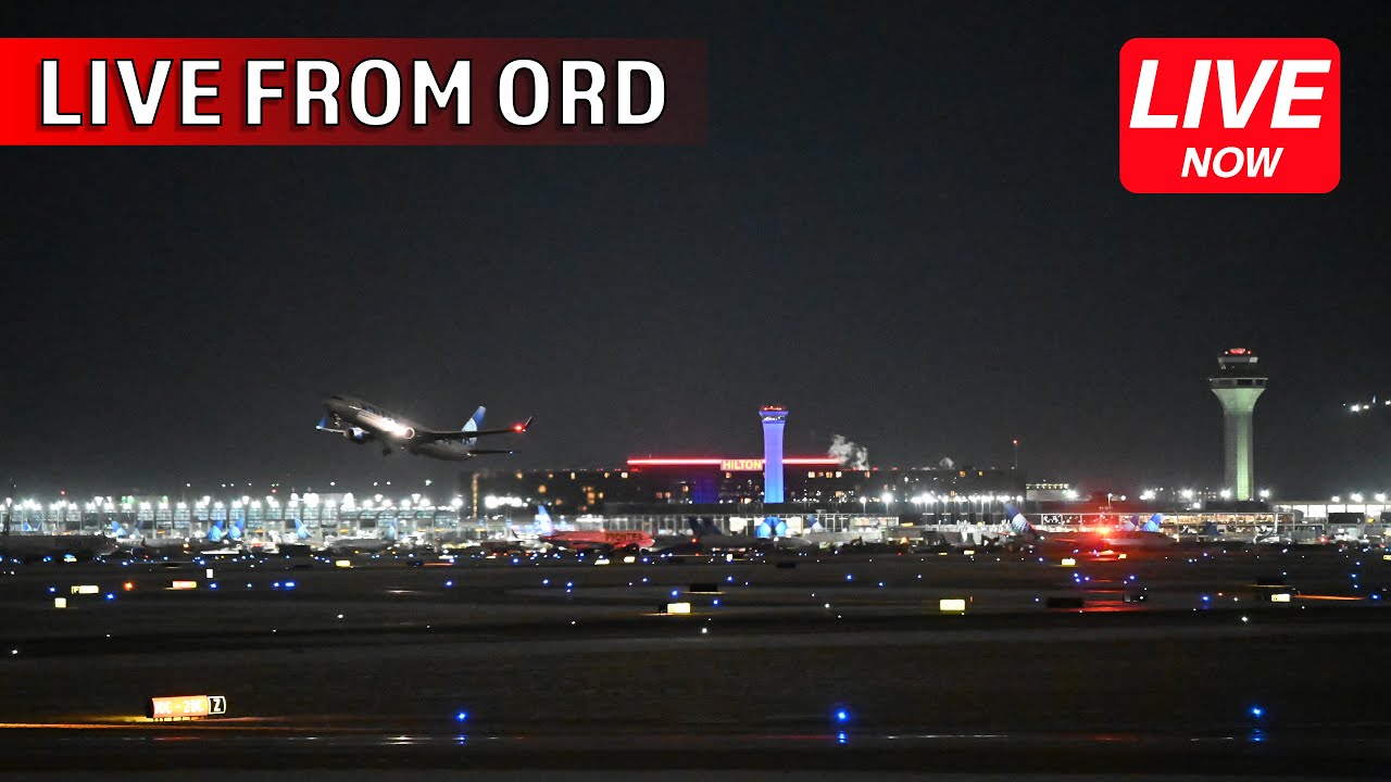 LATE NIGHT LIVE 🔴 from Chicago O'Hare