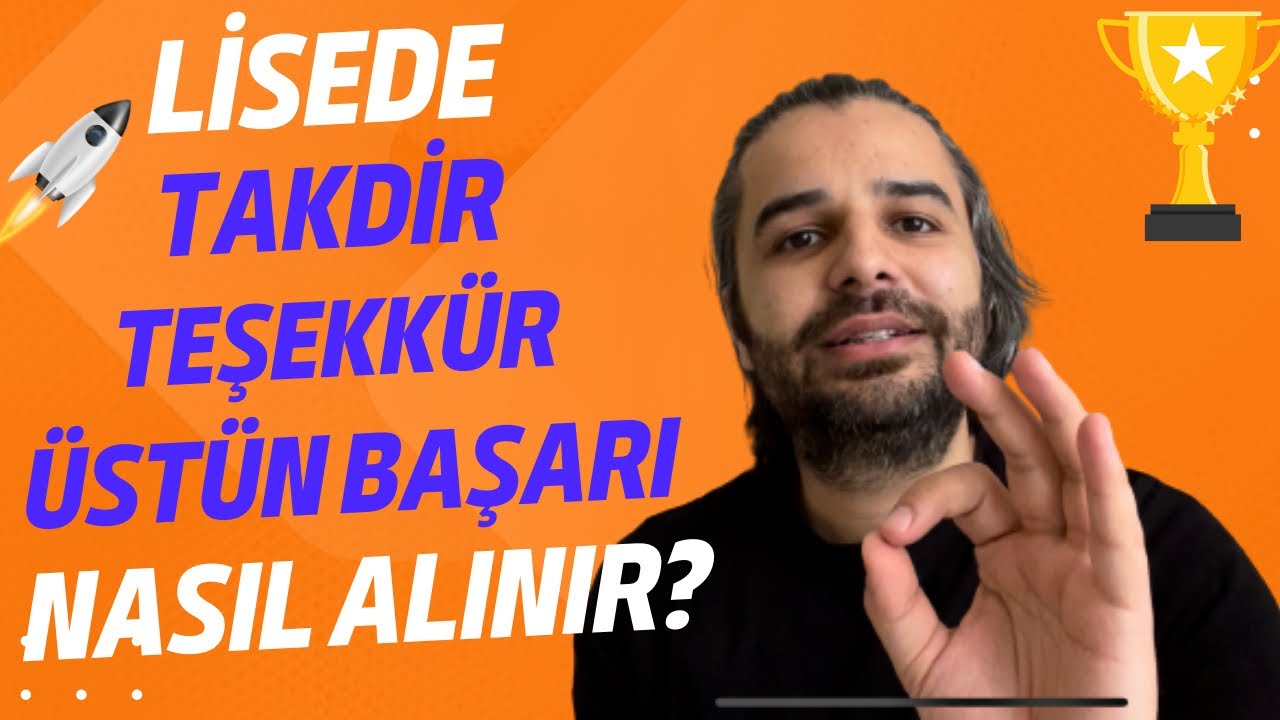LİSEDE TAKDİR, TEŞEKKÜR ve ÜSTÜN BAŞARI BELGELERİ NASIL ALINIR? Hangi şartlar sağlanmalı?