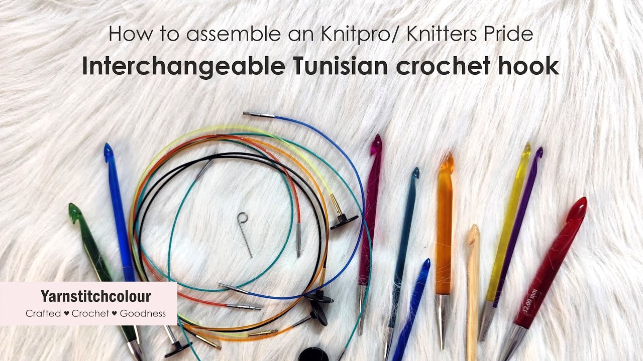 How to assemble Tunisian crochet hook I Quick & secure I How to hold a WIP