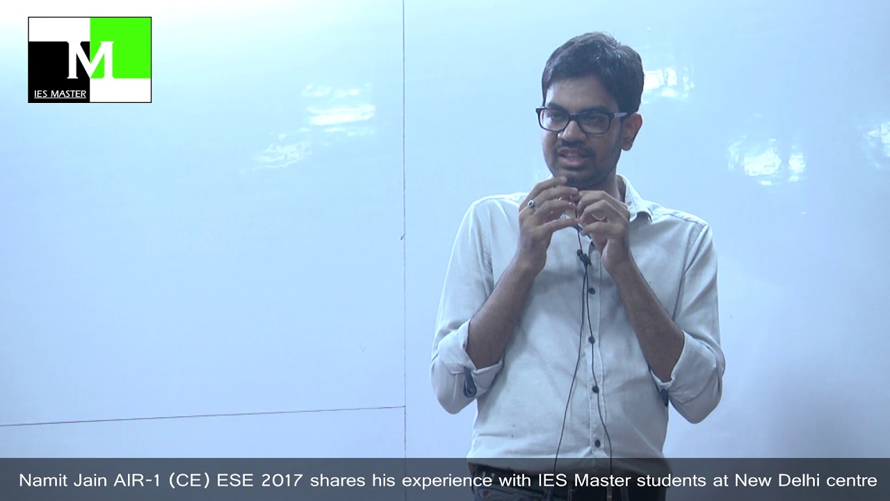 Namit Jain, IES Master Regular Classroom Student,in an Open Session at IES Master