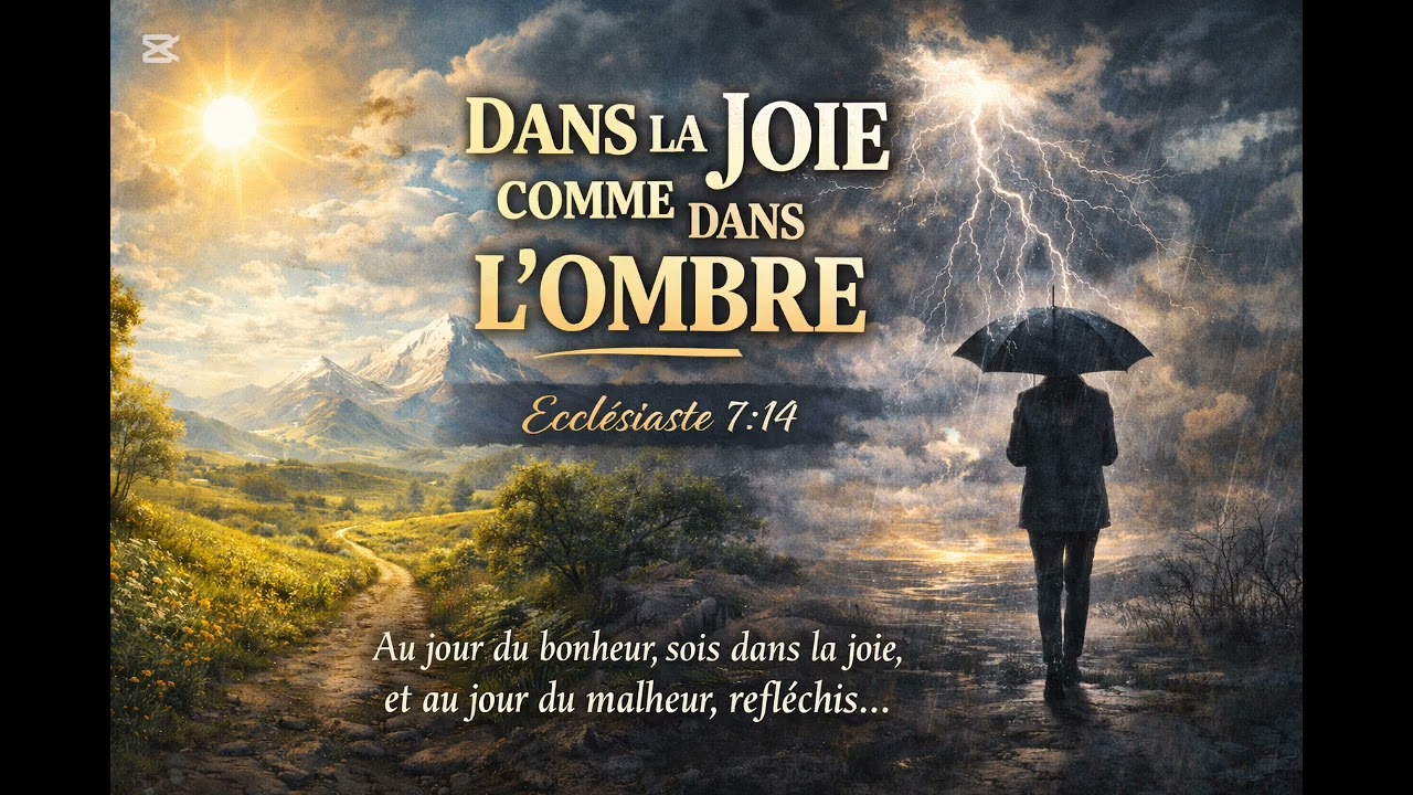 Dans la joie comme dans l'ombre- chanson tirée d'Écclésiaste 7:14