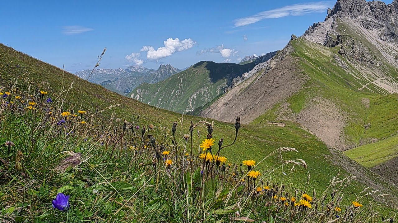 Urlaub im Allgäu  (letzter Teil) Wanderung zum Schwarzmilzferner und weiter zur Kemptner Hütte.....