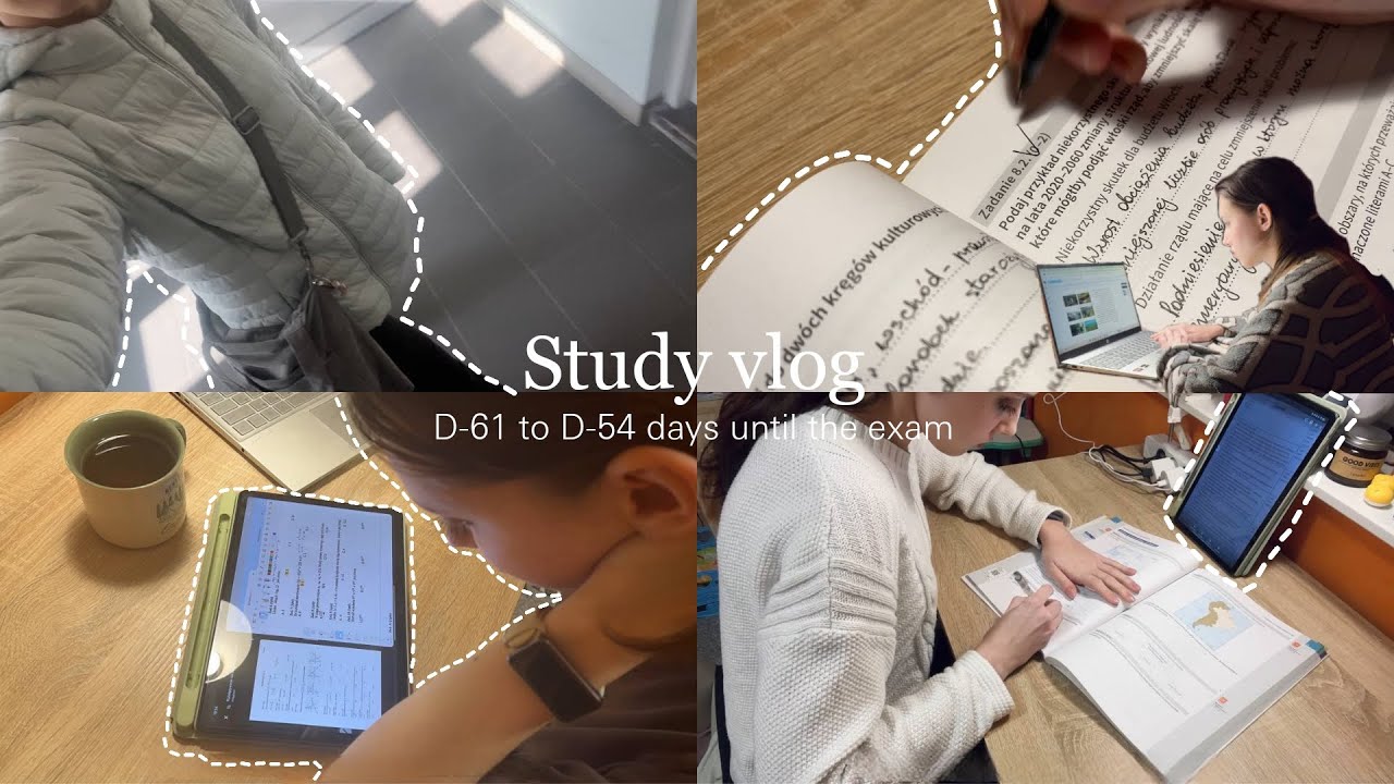 [ D-61 study vlog] до экзаменов 2 месяца, учусь 25/8 🫠