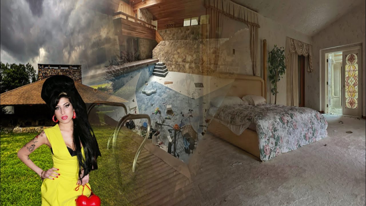 Amy Winehouse’s Abandoned $10 Million Dollar Glass Mansion/Huge Indoor Pool+ Sauna
