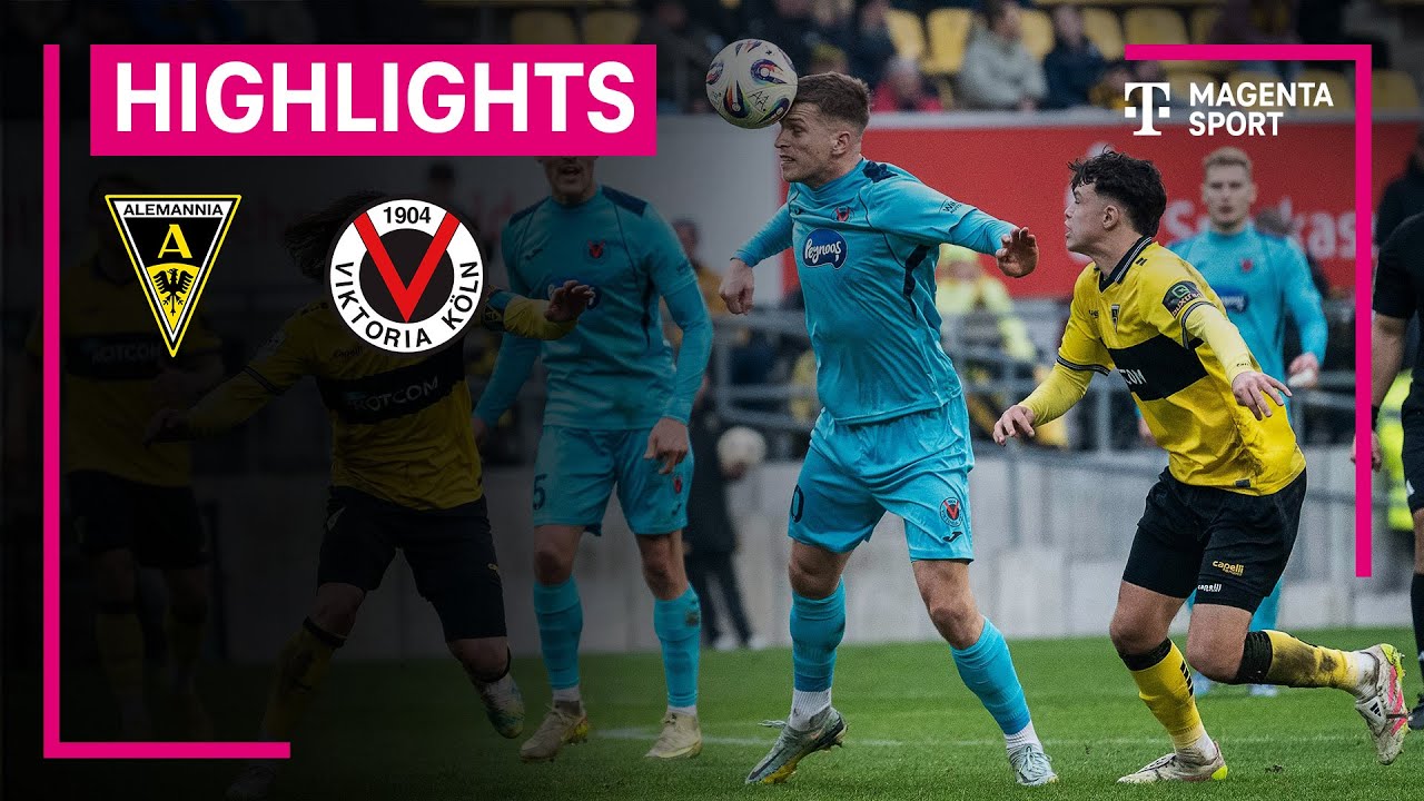Alemannia Aachen - FC Viktoria K&ouml;ln | Highlights 3. Liga | MAGENTA SPORT