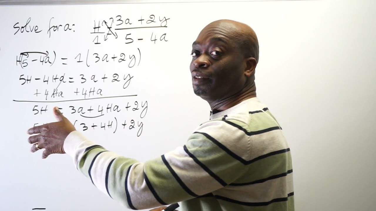 Solving For A Multivariable Equation