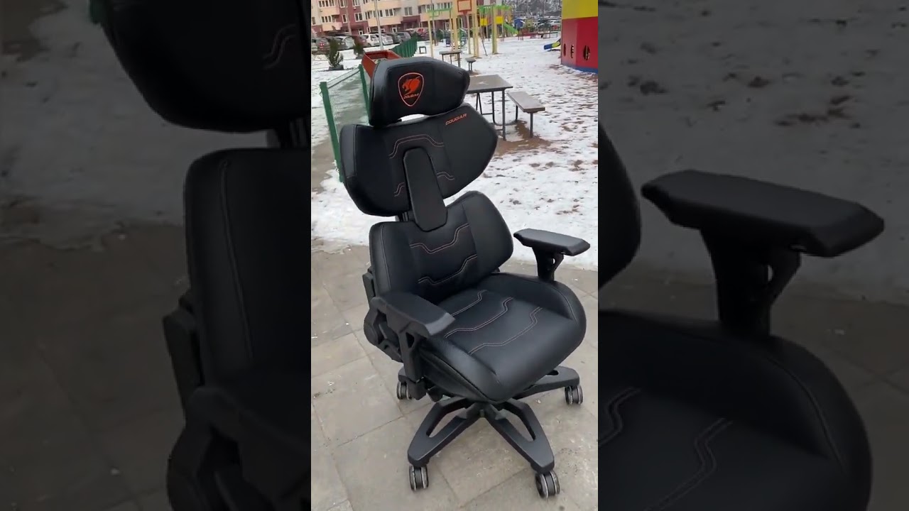 COUGAR Terminator blazing through the icy terrain🔥❄️ #gaming #gamingchair #cougargaming