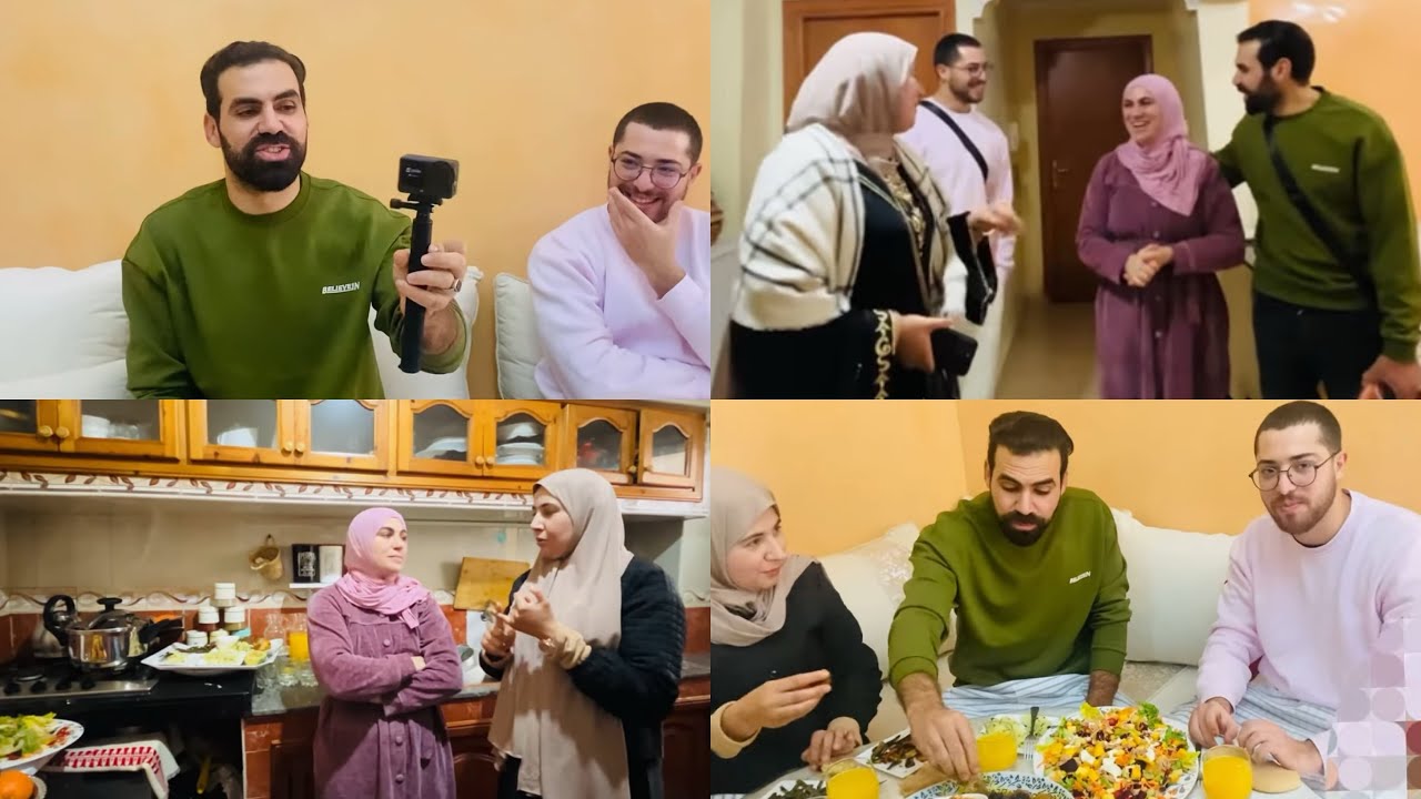 استقبلت وصال و علي و ايوب  بالفرحة و توادعت معاهم و تمنيت ليهم عمرة مقبولة  😩❤️