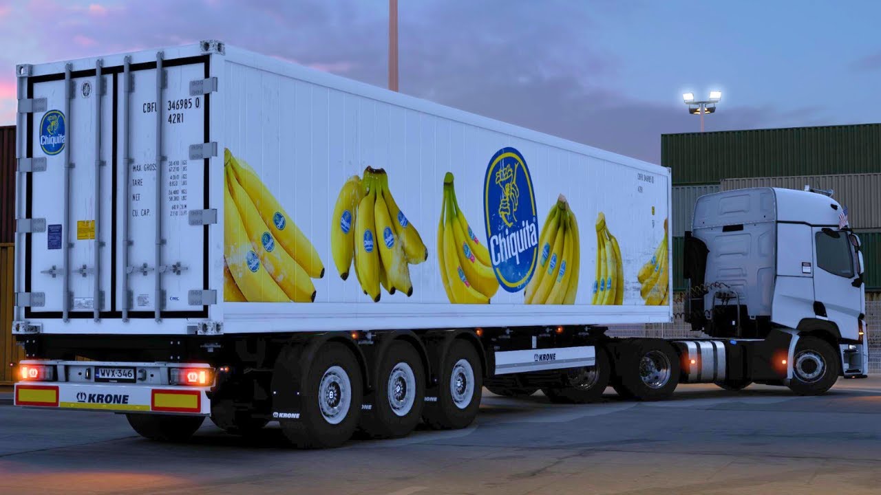 Delivering Imported Banana's to MAERSK Shipyard! 4K Realistic Gameplay with RTX 4060🔥#ets2 v1.57