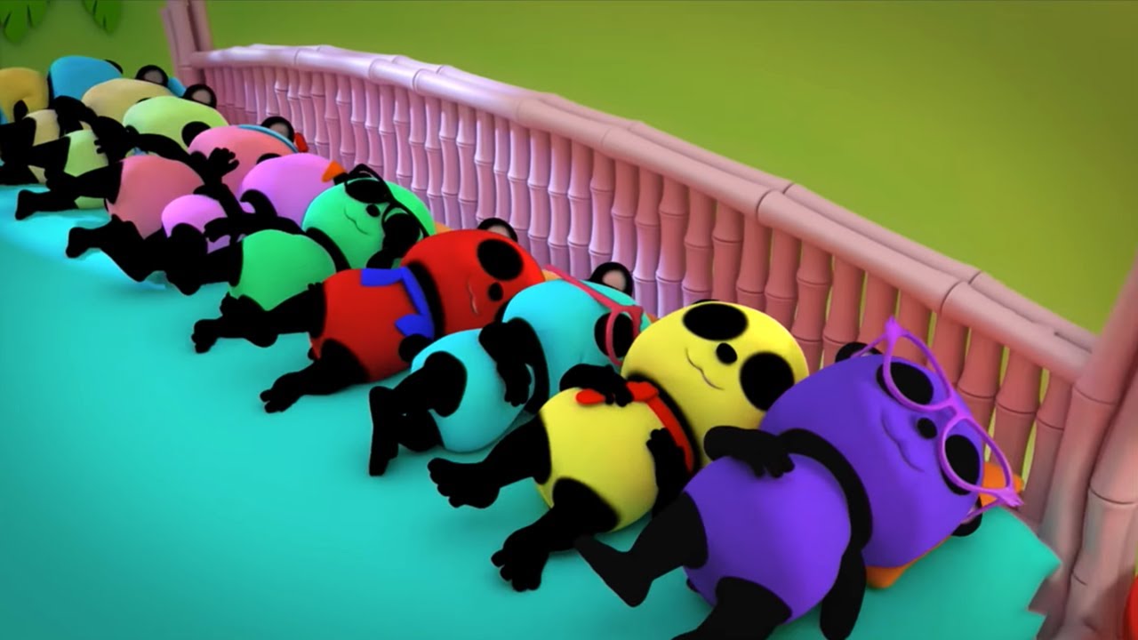 Sepuluh di tempat tidur | Musik anak anak | Bayi sajak | Baby Bao Panda Indonesia | Video edukasi