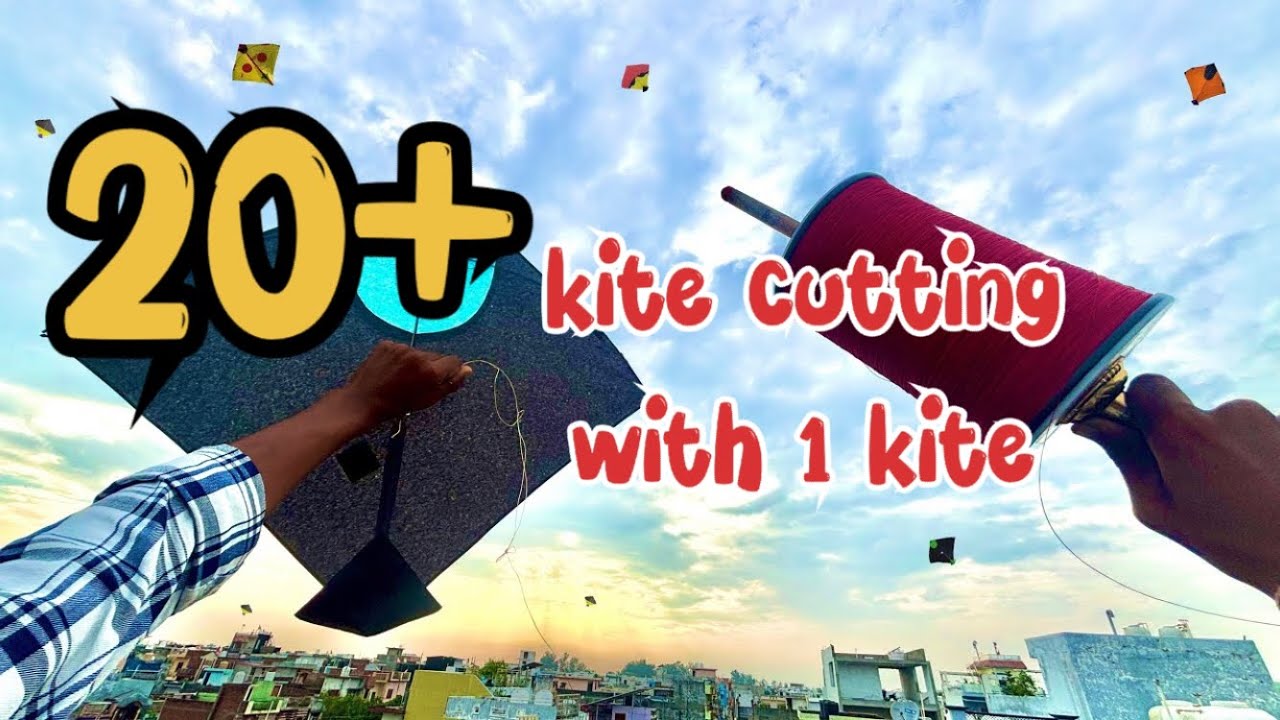 1 patang se 20+ patang kaati 😱😱🥵🙀🤯 surti manjha(1vs20+kites) 