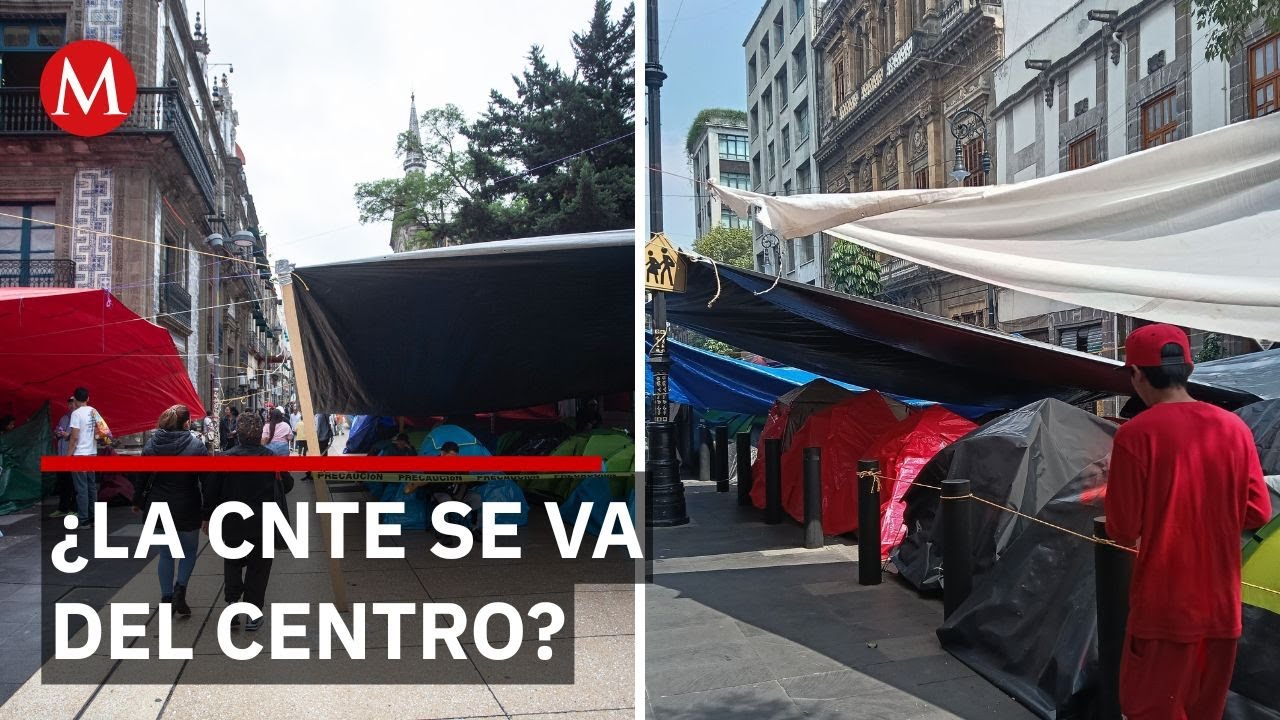 &iquest;Fin del plant&oacute;n o relevo?&nbsp;Comerciantes celebran retiro parcial de la CNTE en el Centro