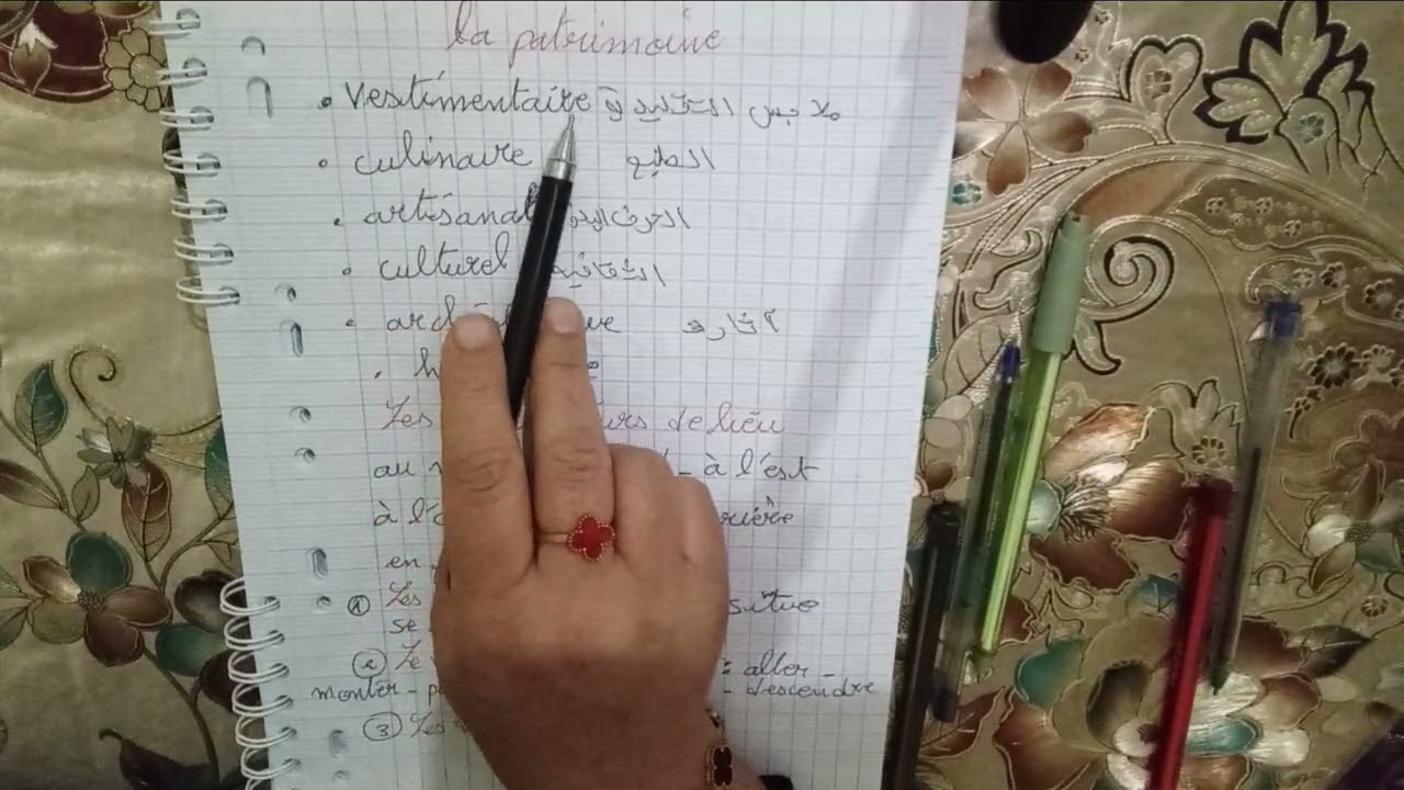 مراجعة فرنسية الفصل  الثاني لسنة الثالثة متوسط