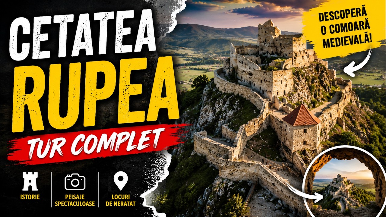 Cetatea Rupea Brasov - Tur complet | Rupea Fortress Full Guide Tour | Live 4K