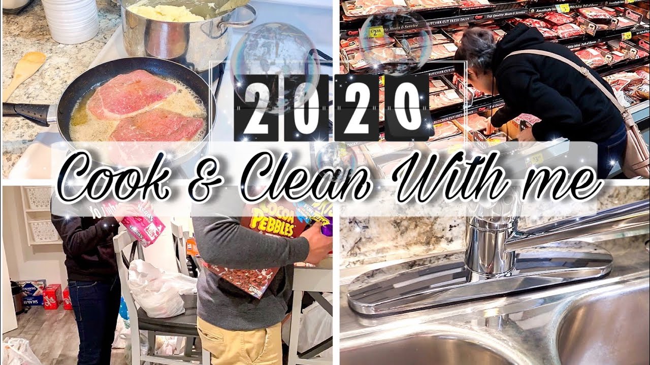 Clean and Cook With Me | Before and After Grocery Shopping | Cleaning Motivation 2020 | Selma Rivera