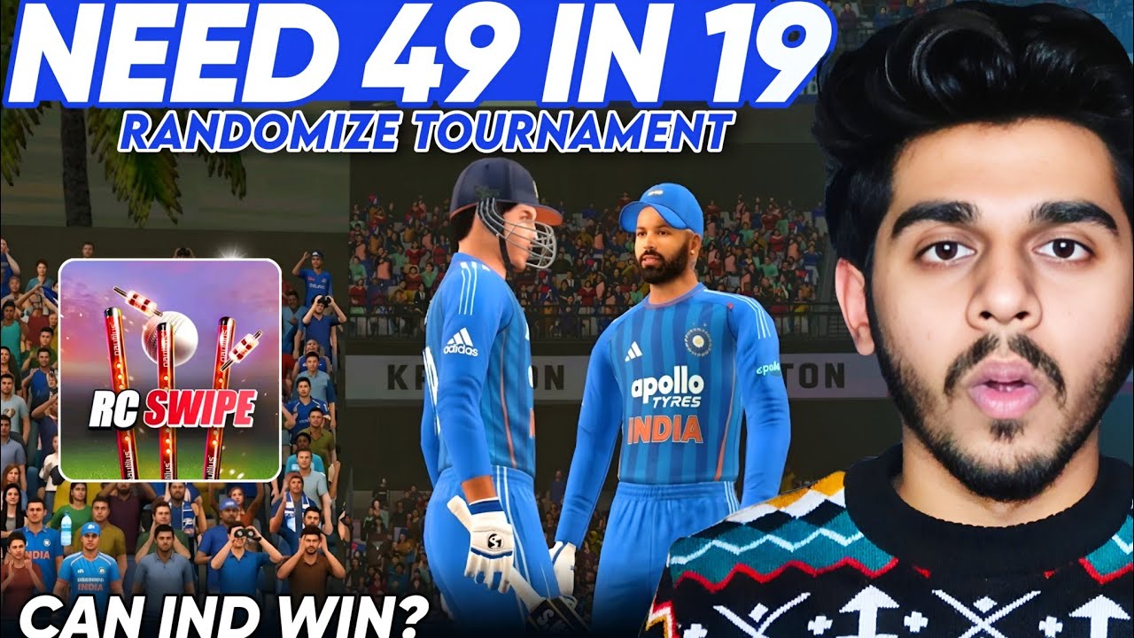 Axar And Hardik Opening❓- Randomize Tournament - Real Cricket Swipe