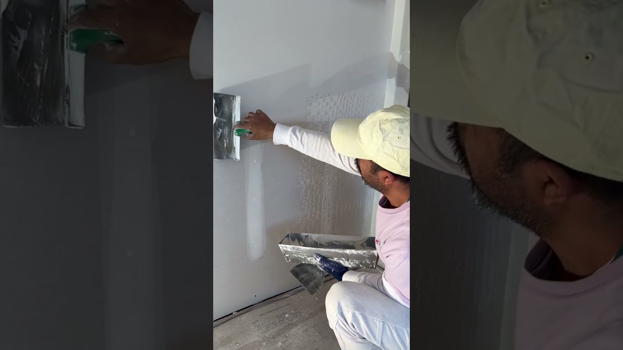 Drywall finishing Skip trowel texture easy sin arena  #humor #drywalltexture #texture #drywall
