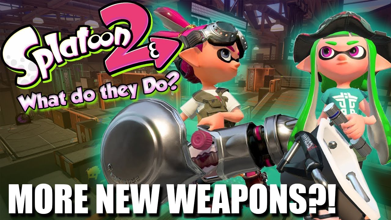 Splatoon 2 - ANOTHER NEW SPLATLING & SLOSHER WEAPON?  (How do they work?)