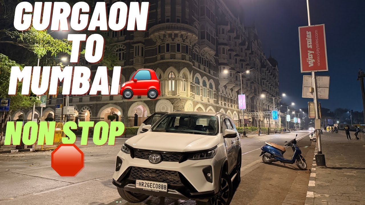 My First Long Trip | Gurgaon To Mumbai Non Stop 🛑 1400km |3bro Vlogs