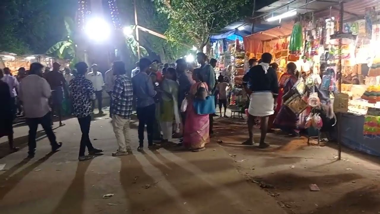 Orange-vloge அழகு மலை தேர் திருவிழா இரவில் நடைபெற்றது 