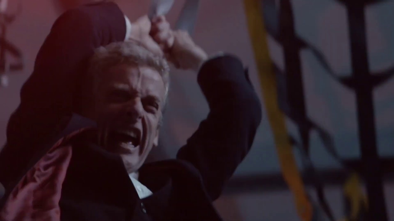 The Doctor Falls To The Tardis Out Of A Plane | Death In Heaven | Doctor Who