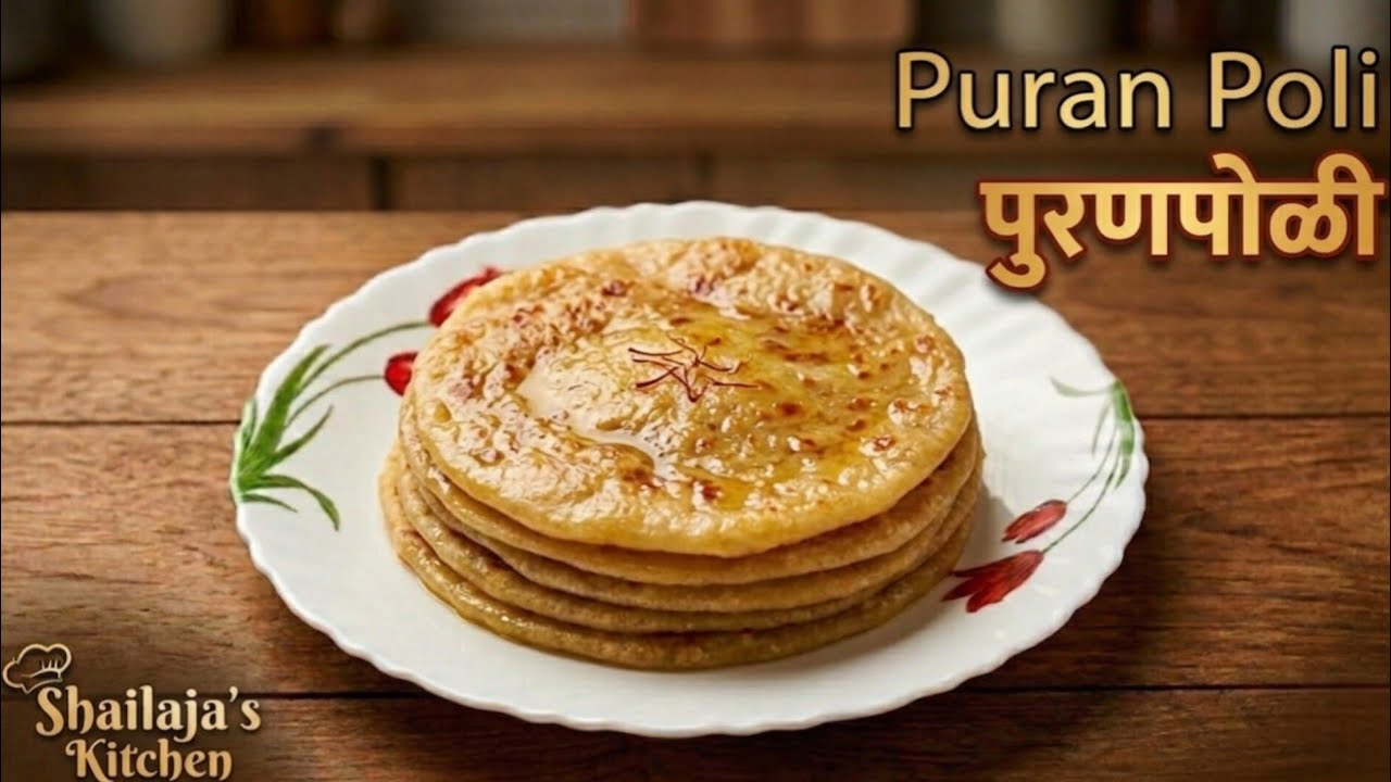 Puran Poli | पूरण पोली | Pooran Poli | Indian Sweet Flatbread | Stuffed Sweet Flatbread