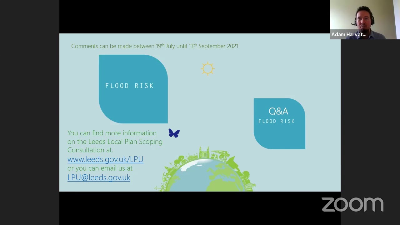 Local Plan Update Flood Risk Webinar 11am - 12, 24th August