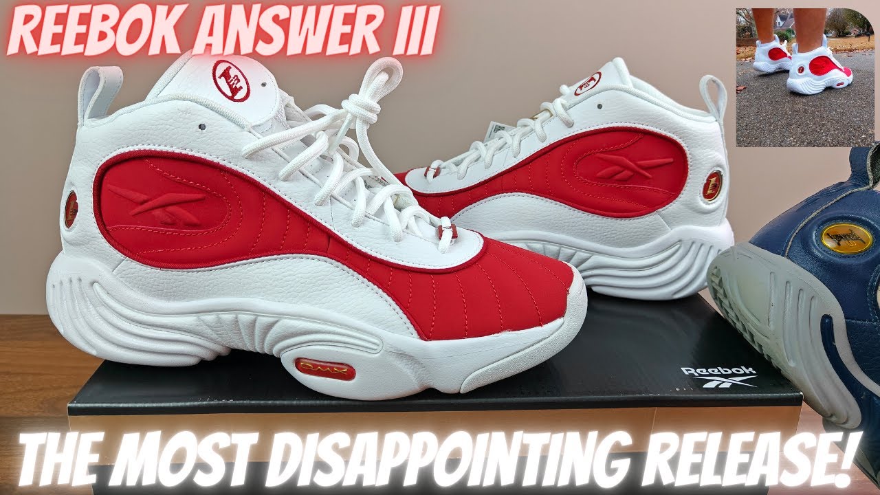 Reebok Answer 3 - White And Red - I Am Crying Right Now!