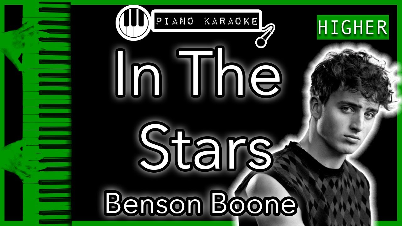 In The Stars (HIGHER +3) - Benson Boone - Piano Karaoke Instrumental
