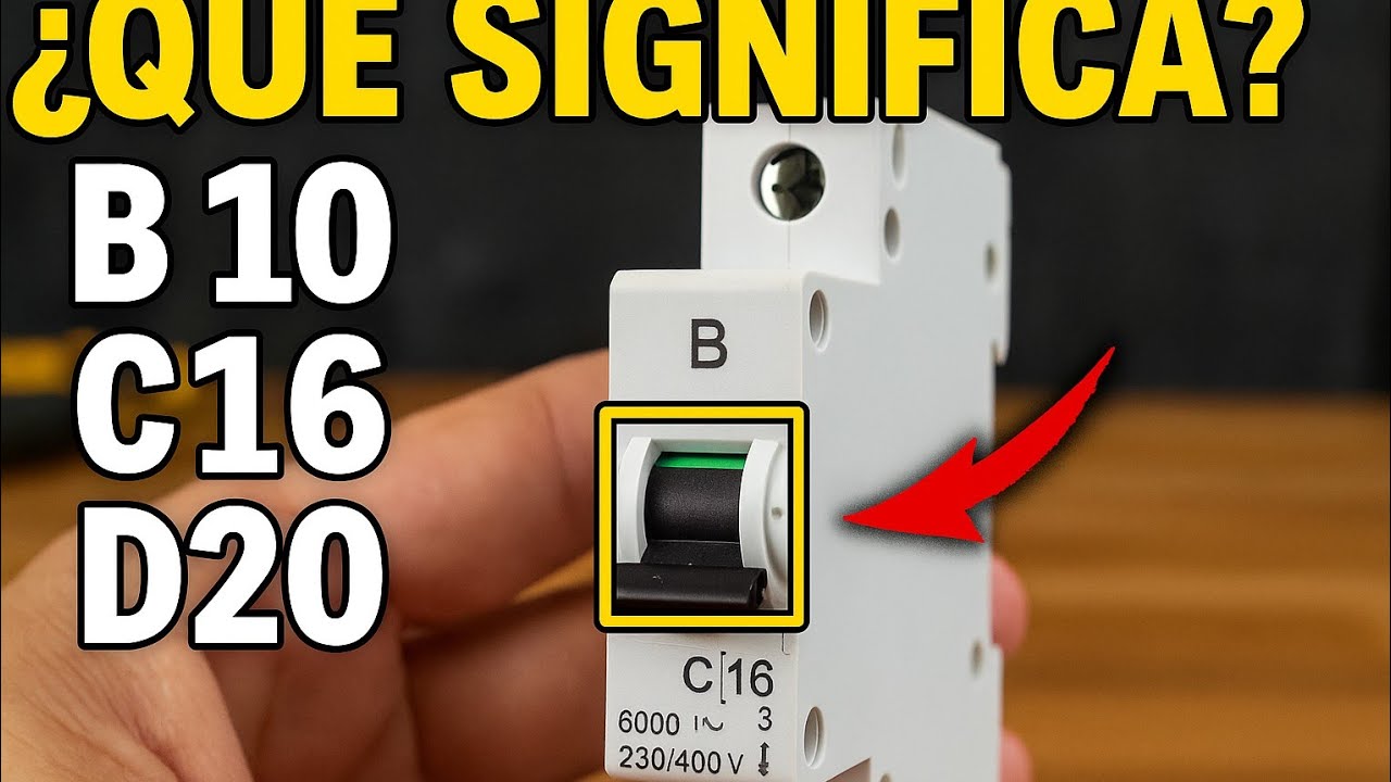 Cómo Identificar un Interruptor Magnetotérmico | Significado de B, C, D y Características Clave