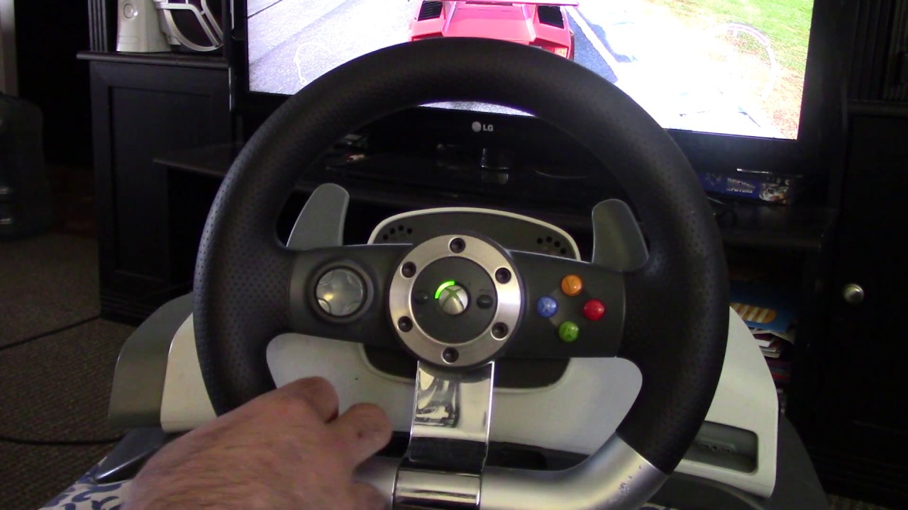 Muestra de funcionamiento;Volante  de carrreras  xbox 360