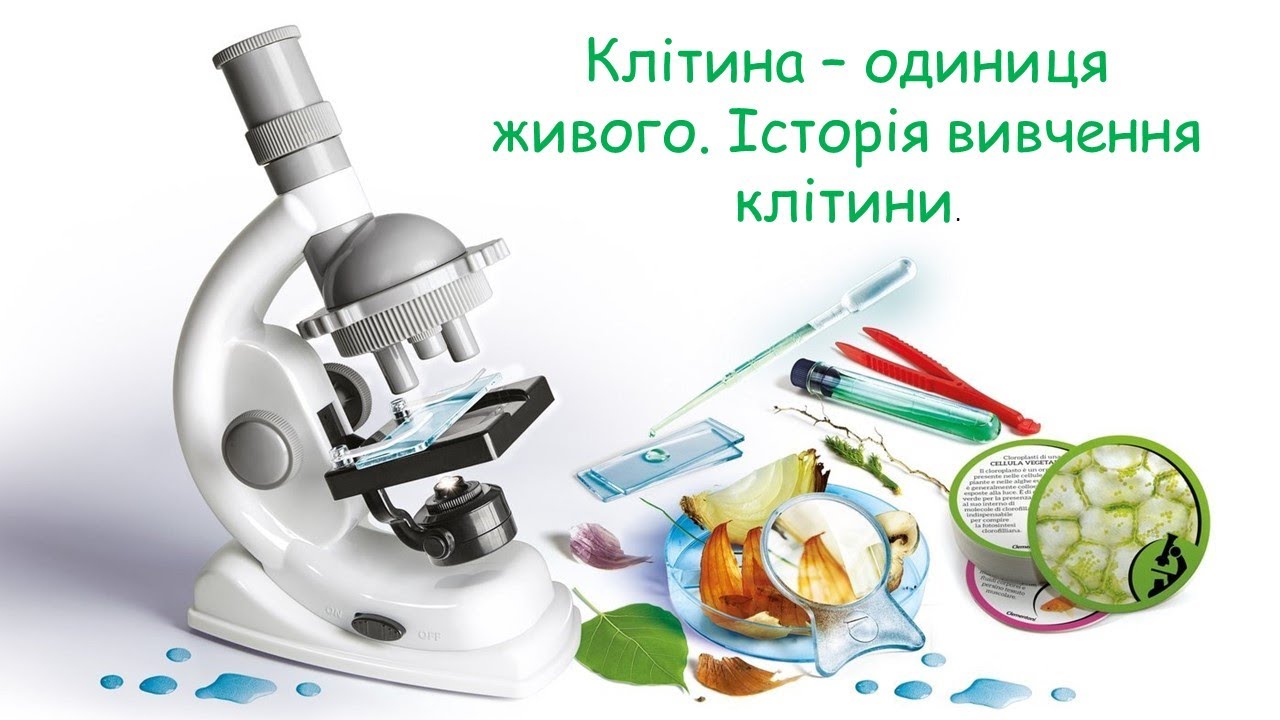 Клітина - одиниця живого. Історія вивчення клітини.