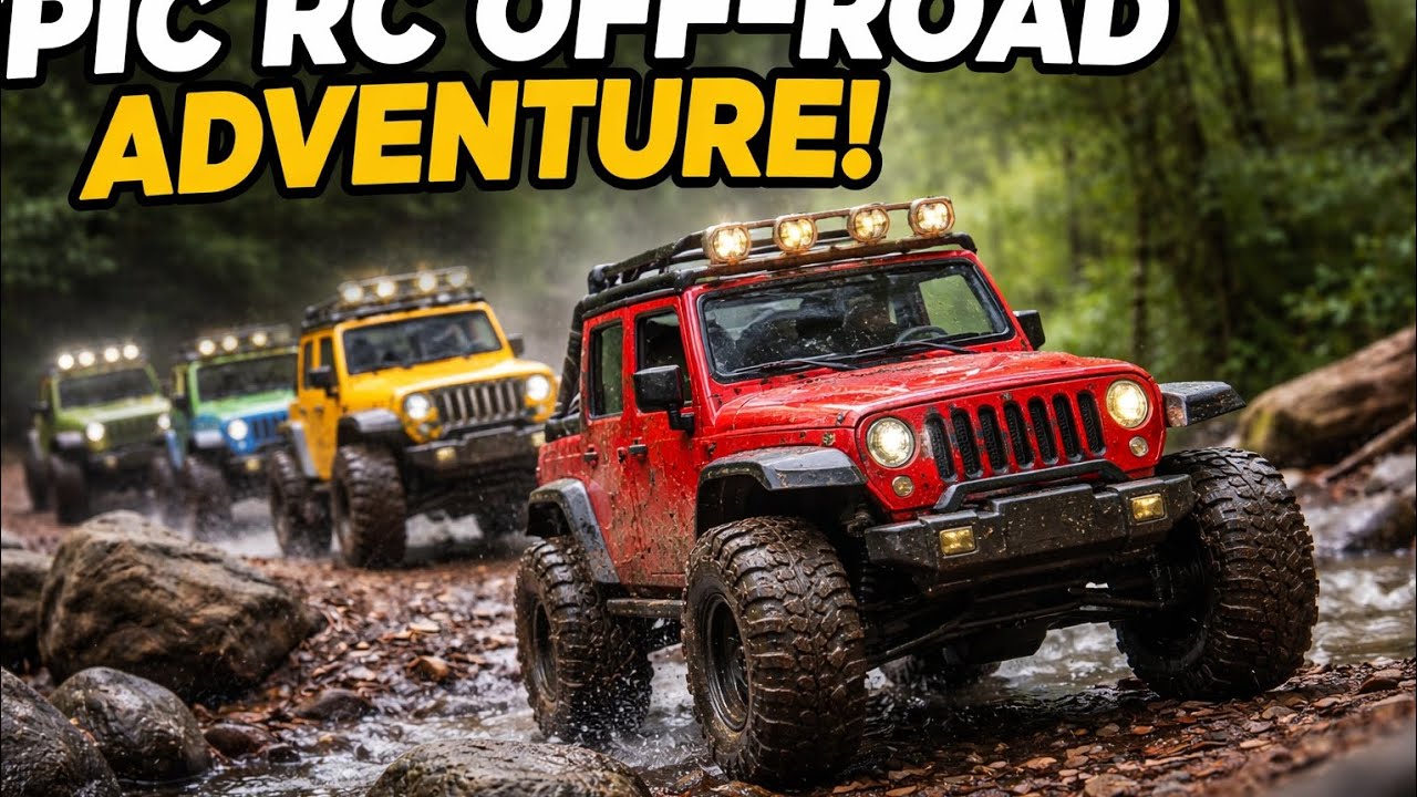 RC Offroad Adventure! Mud, River & Forest Challenge 🚙🌊🌲