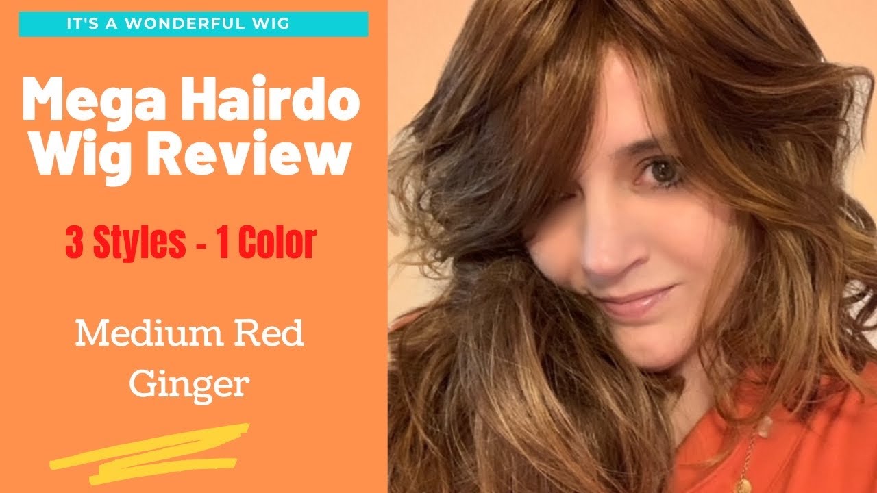 Hairdo Wig Review of 3 Styles | Color Medium Red Ginger | Allure, Courtside Waves, Long & Straight