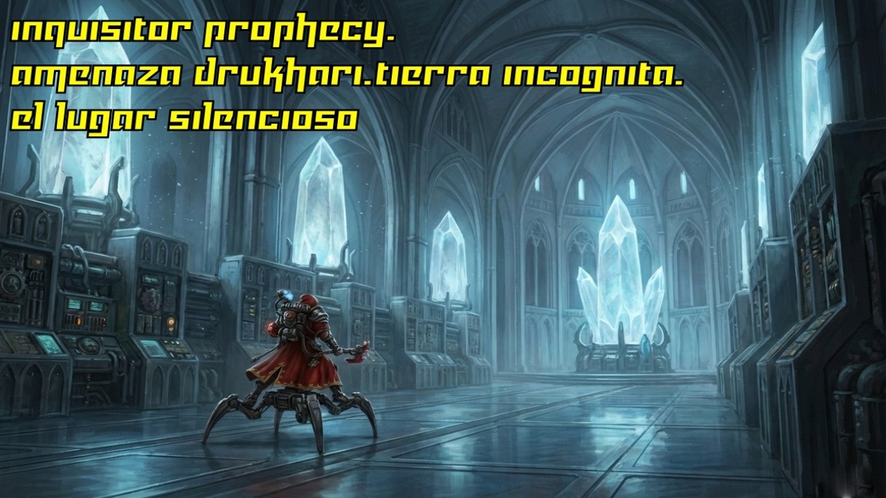 Warhammer 40000 inquisitor prophecy. Amenaza Drukhari.Tierra Incognita. El Lugar Silencioso