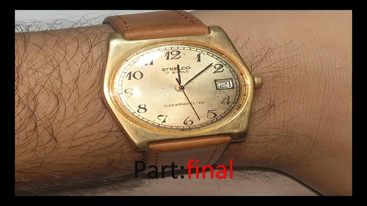 increíble restauración reloj vintage 70s ⌚⏱ de cuerda steelco ✔