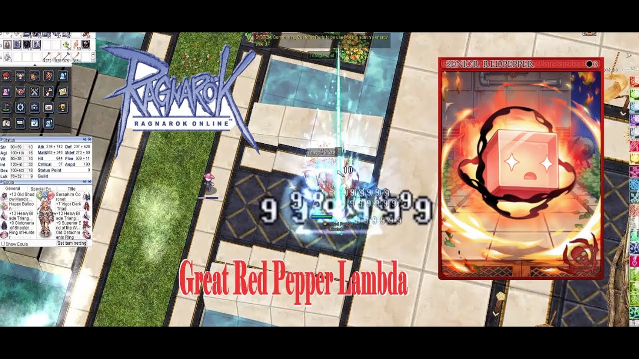 iRO - Shadow Chaser/Triangle Shot vs Great Red Pepper Lambda
