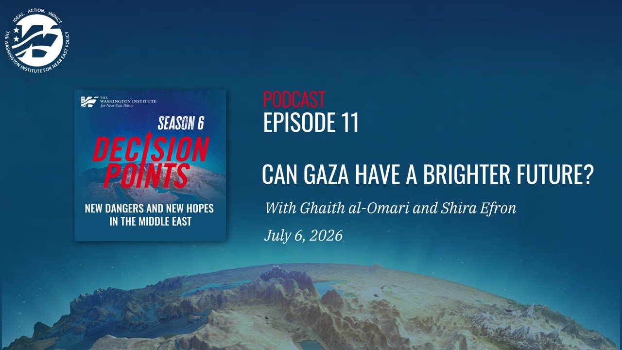 Decision Points Podcast Season 6 E11: Can Gaza Have a Brighter Future?