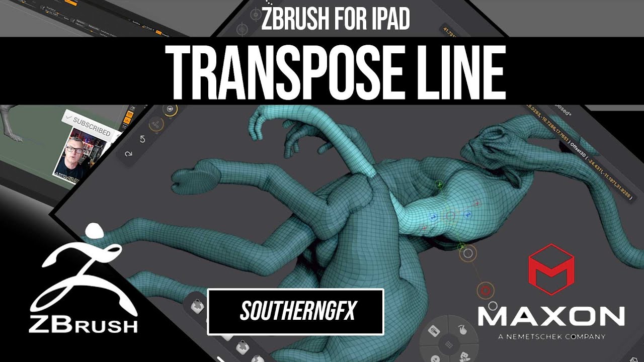 Zbrush on the iPad - Posing your Creature