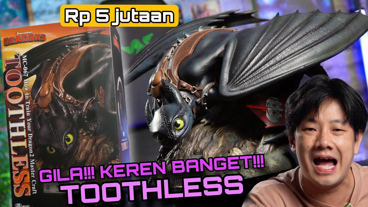 UNBOXING STATUE TOOTHLESS TERBAIK MENURUT GUE DARI BEAST KINGDOM!! 4,9 JUTAAN DOANG!! #spoileralert