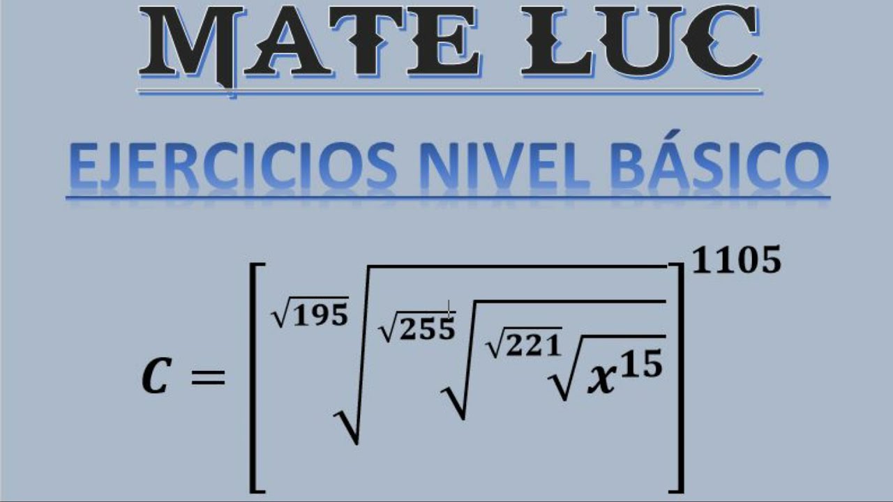 Teoría de exponentes - Ejercicios Nivel Básico 8