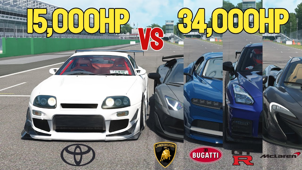 Worlds Fastest Supra VS Worlds Fastest Supercars DRAG RACE