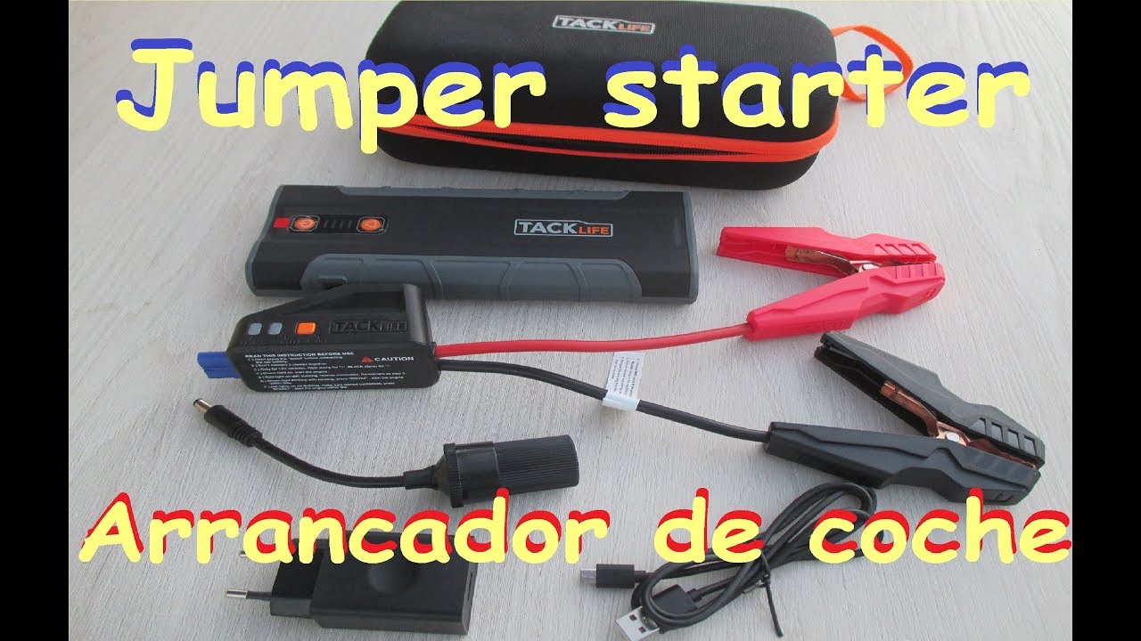 Jump Starter, Arrancador de coche.... Impresionante¡¡¡¡  TACKLIFE T8 Max 1000A / 20000mAh