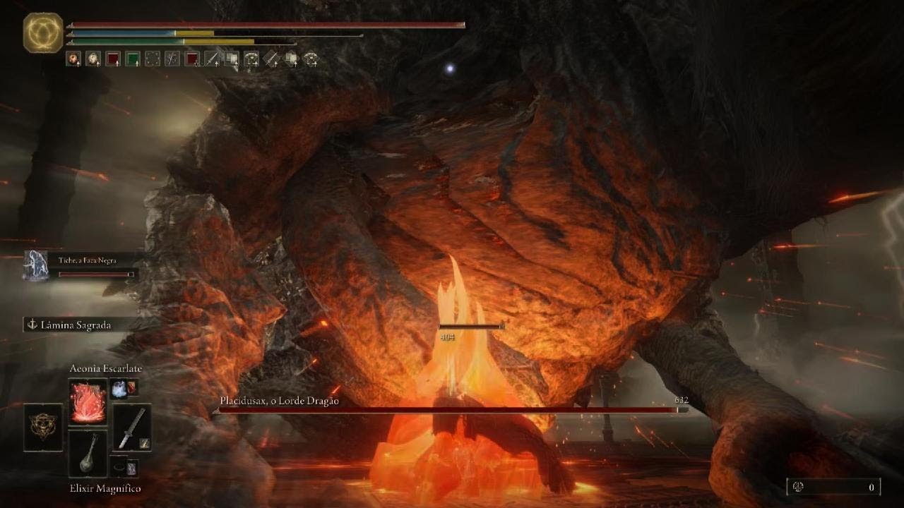 ELDEN RING Derrotando Placidusax O Lord Dragão