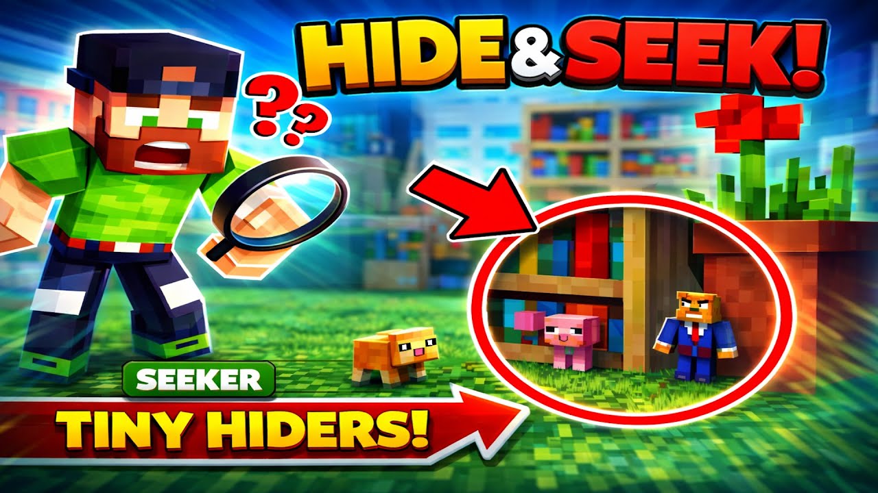 Shrinking To Microscopic Size In Minecraft Hide And Seek