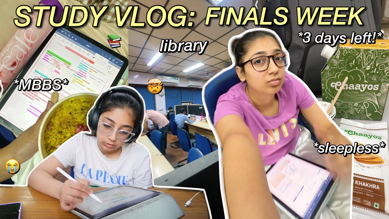 STUDY WITH ME📚🙇🏻‍♀️ *for final MBBS exams*: library sessions, studying, stationery haul, reality✨